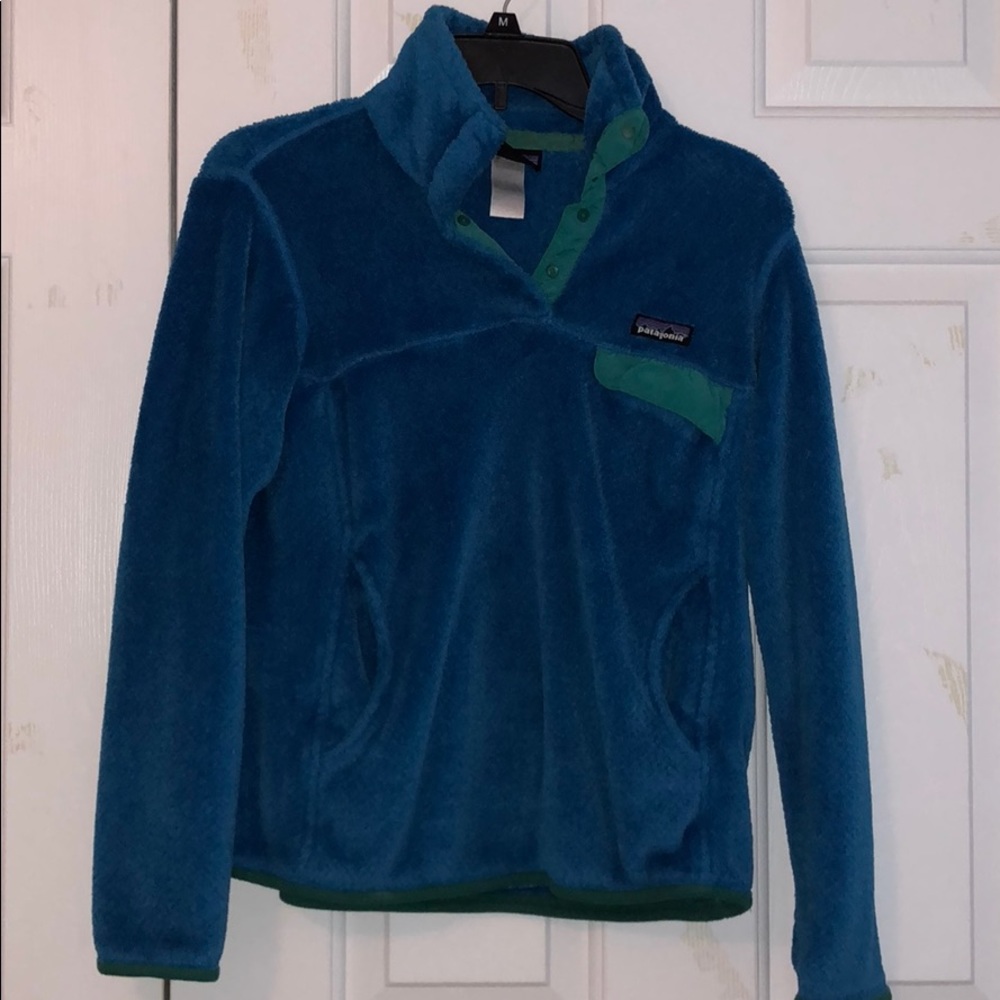 Blue w/ Teal Patagonia Pullover